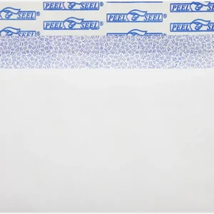 Square Flap Envelopes (4 1/8 x 9 1/2) with Peel & Seal - White with Security Tint 24